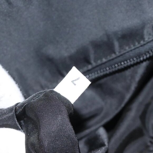 PRADA Hand Bag Nylon Plastic Black Silver Auth 119188 - Picture 11 of 15